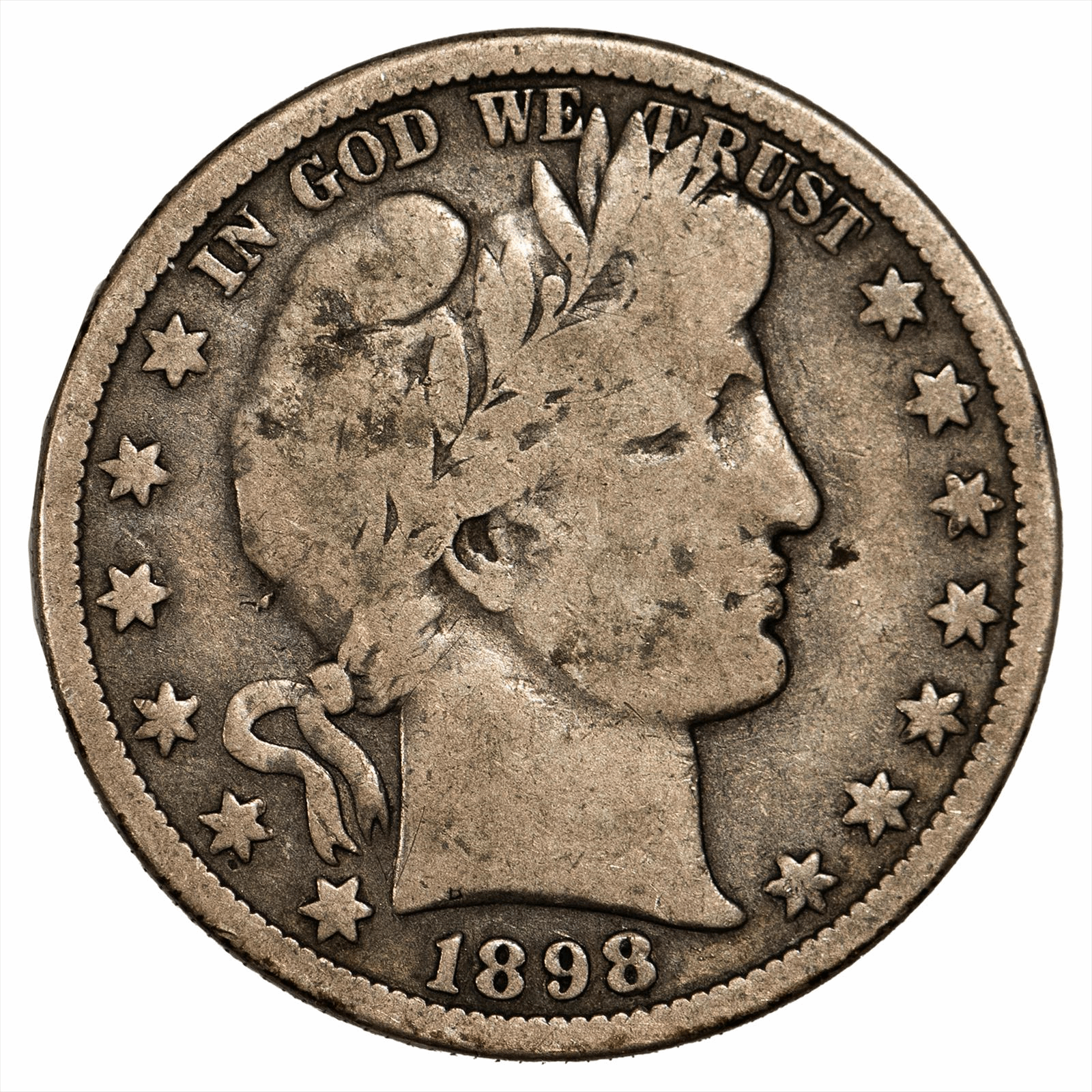 1898-O Barber Half Dollar 50C Raw 