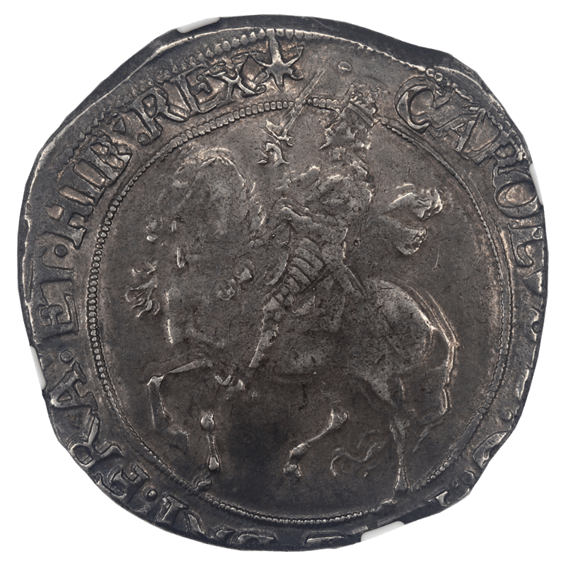 England; 1640-41 Charles I Half Crown 1/2C NGC AU 50 14.99g S-2779