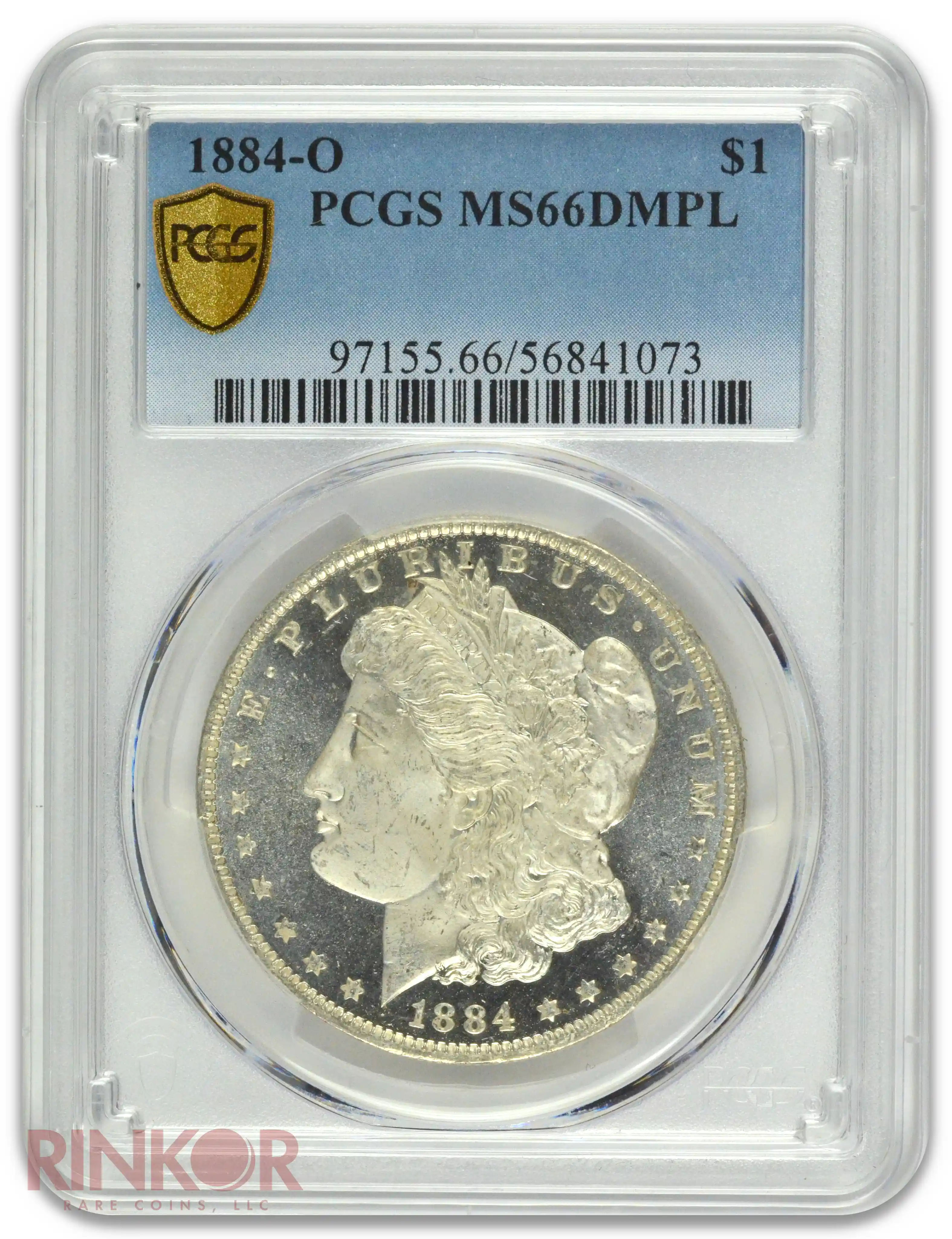 1884-O $1 Morgan Dollar PCGS MS 66 DMPL