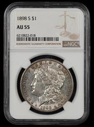 1898 S $1 NGC AU55 AU55