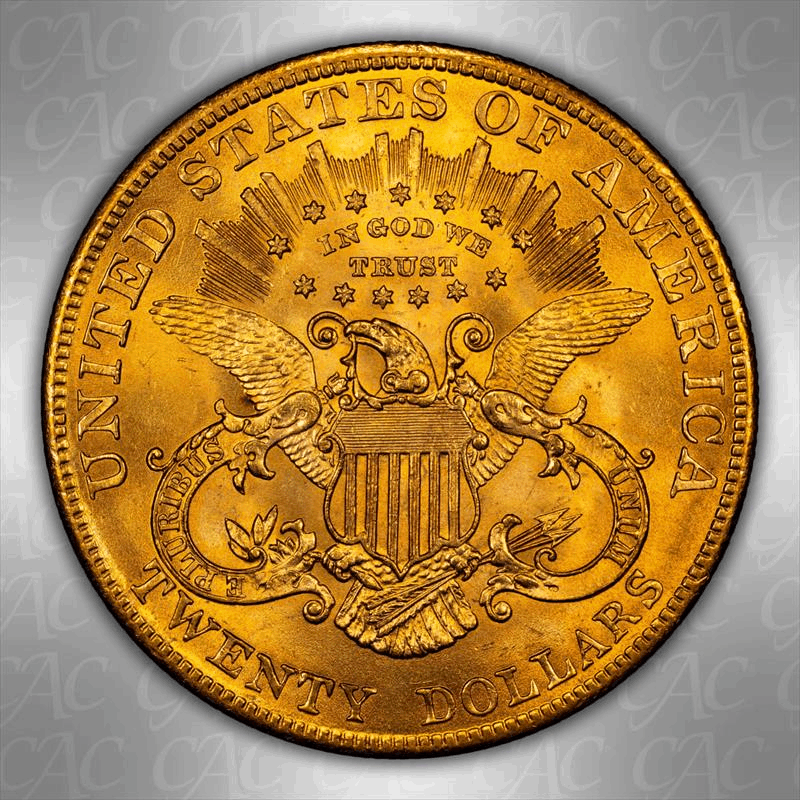 1904 $20 CACG MS 65 