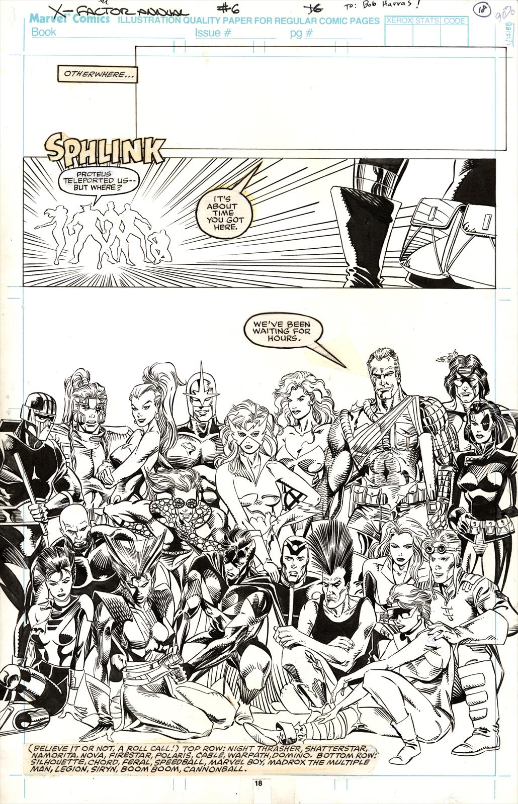 X-Factor Annual #6, Page 15 Artist:  Terry Shoemaker (Penciller) ,  Al Milgrom (Inker) Media Type: Pen and Ink Art Type: Interior Page 