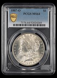1887-O $1 PCGS MS 64