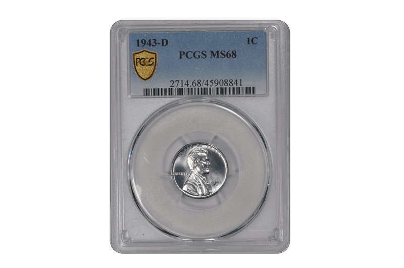1943-D Lincoln Wheat PCGS MS 68