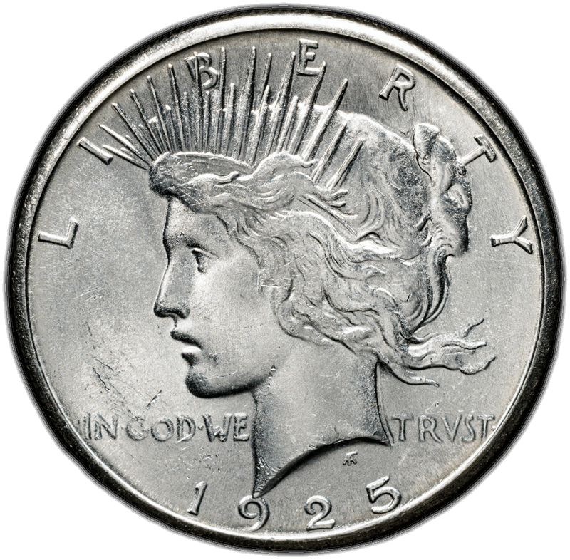 1925-S $1 PCGS MS 64