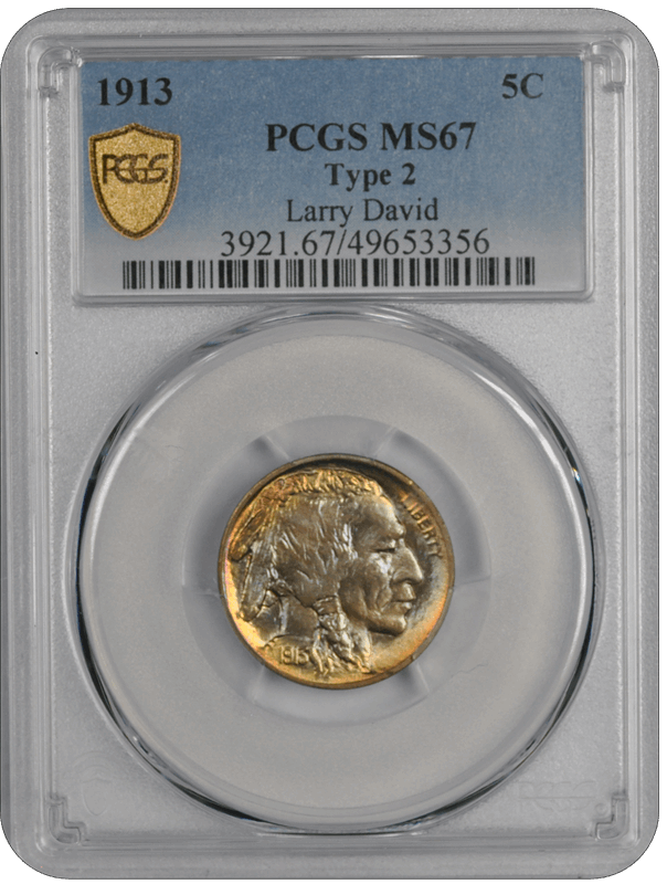 1913  Type 2 Buffalo PCGS MS 67