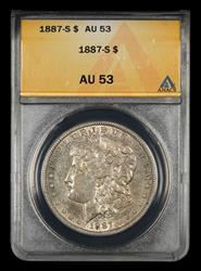 1887 S $1 ANACS AU53