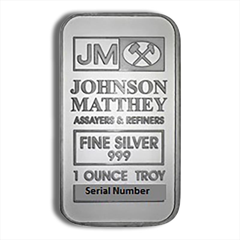 1 oz Silver Bar - Johnson Matthey - JM