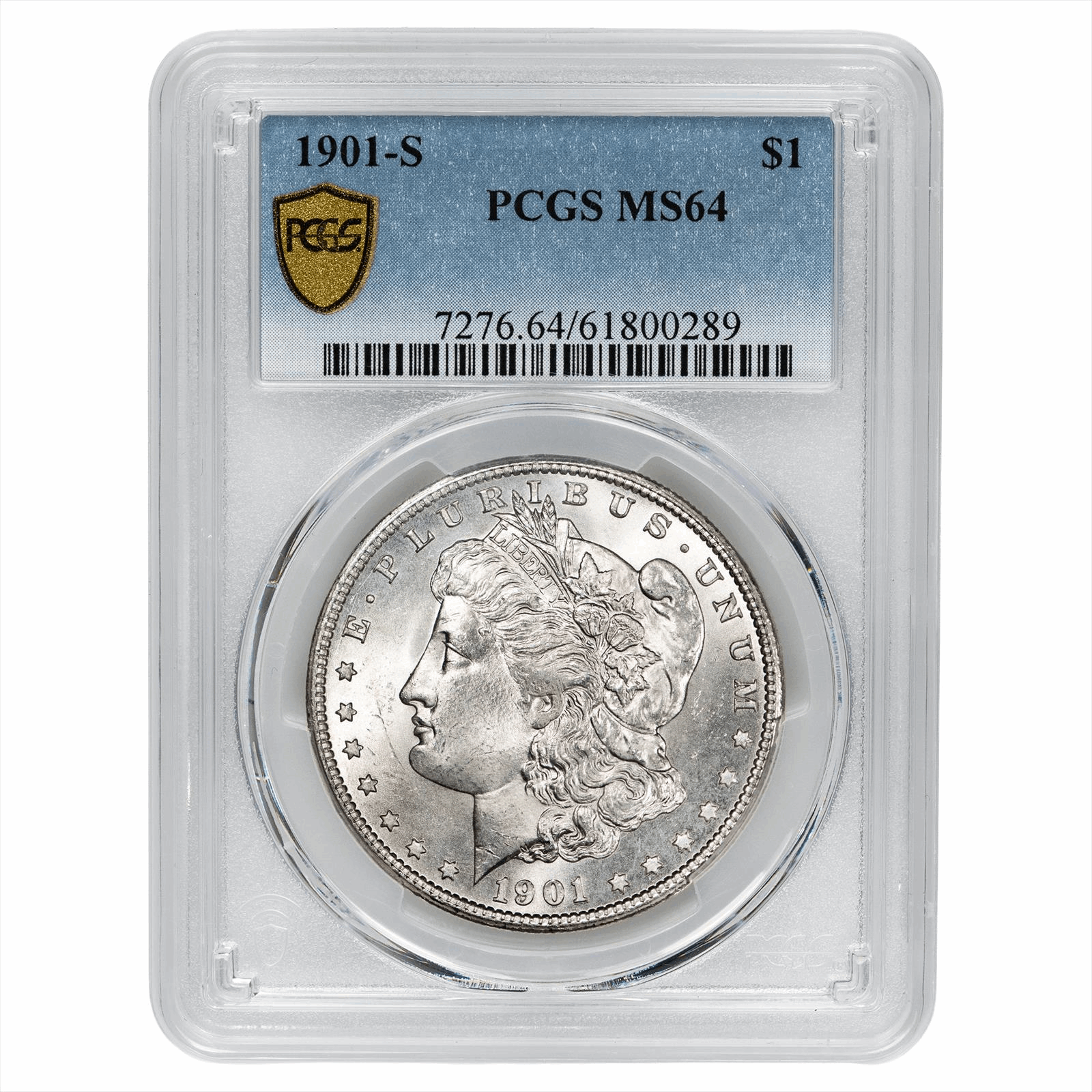 1901-S Morgan Silver Dollar $1 PCGS MS 64