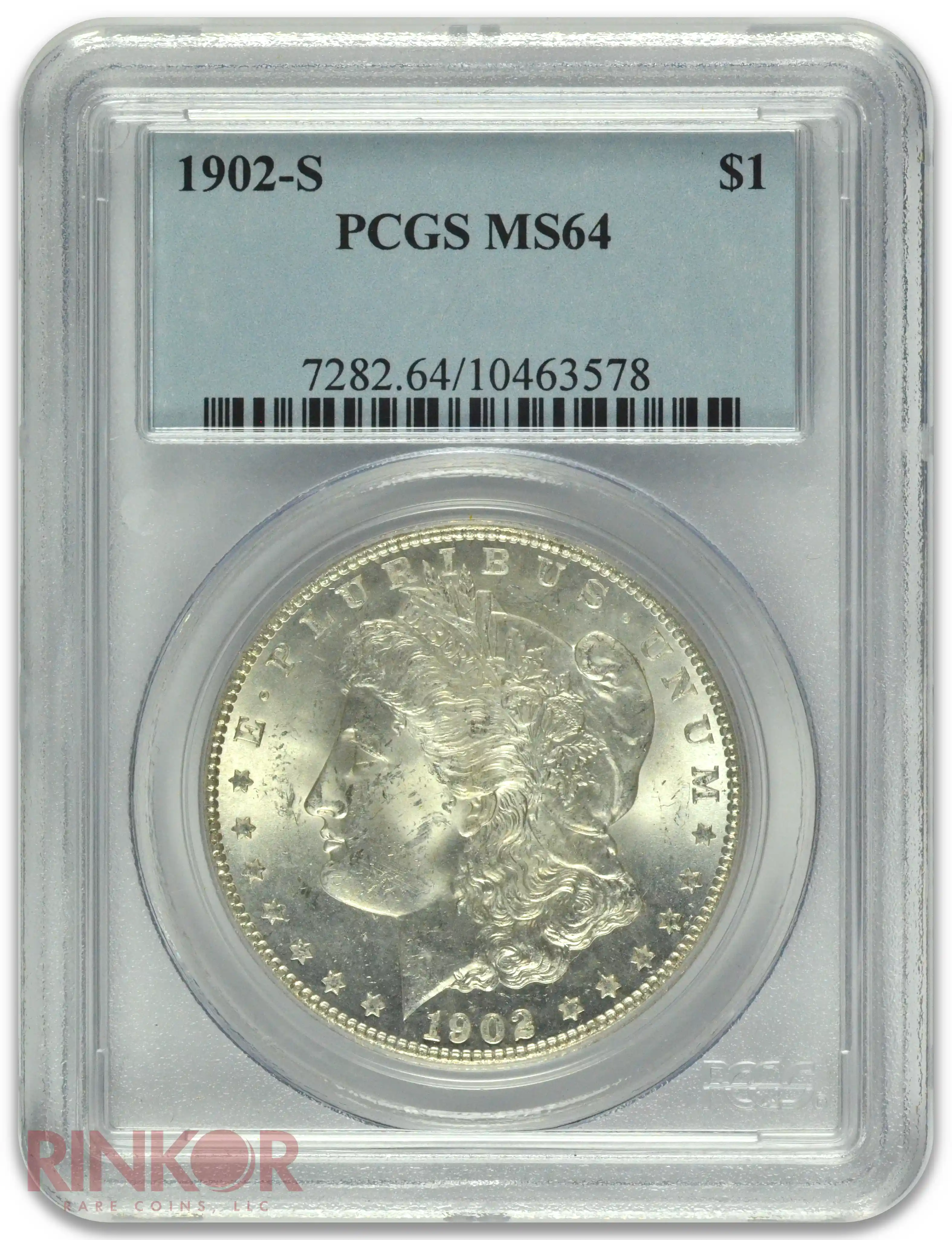 1902-S $1 PCGS MS 64