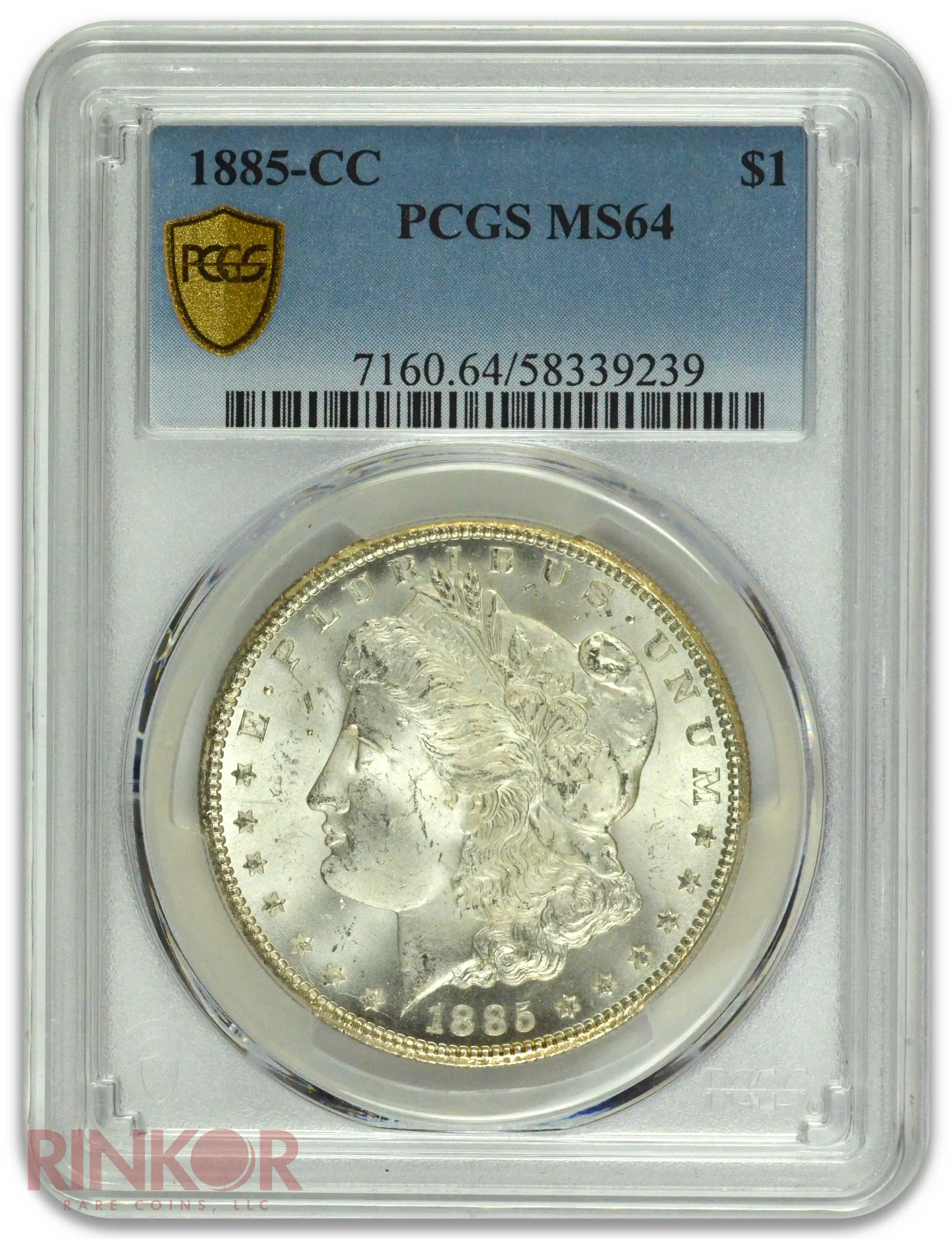1885-CC $1 Morgan Dollar PCGS MS 64
