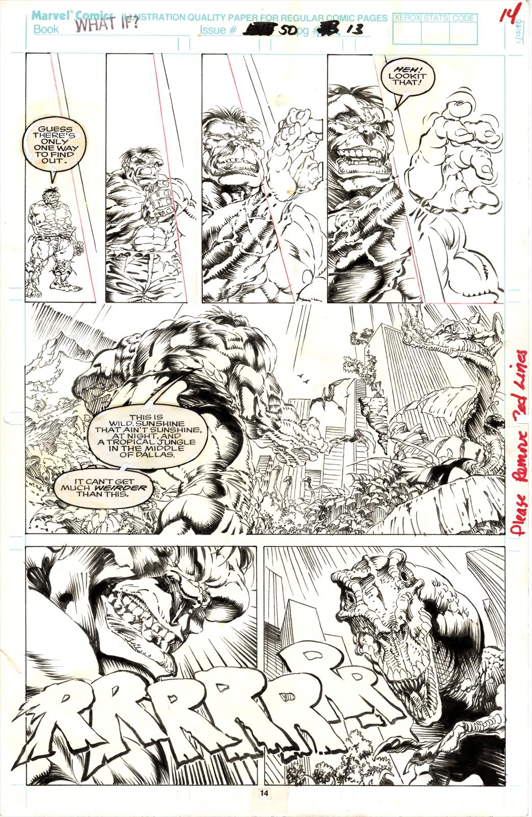What If #50 Page 13 Artist:  Armando Gil (Penciller) ,  Armando Gil (Inker) Media Type: Pen and Ink Art Type: Interior Page 