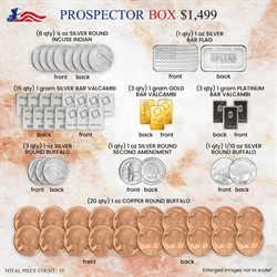 Prospector Box - American Silver Plus a Touch of Gold 