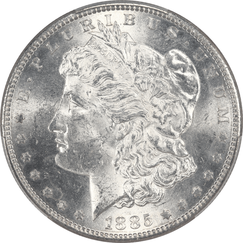 1885-S Morgan Silver Dollar $1 PCGS MS62 Select Uncirculated