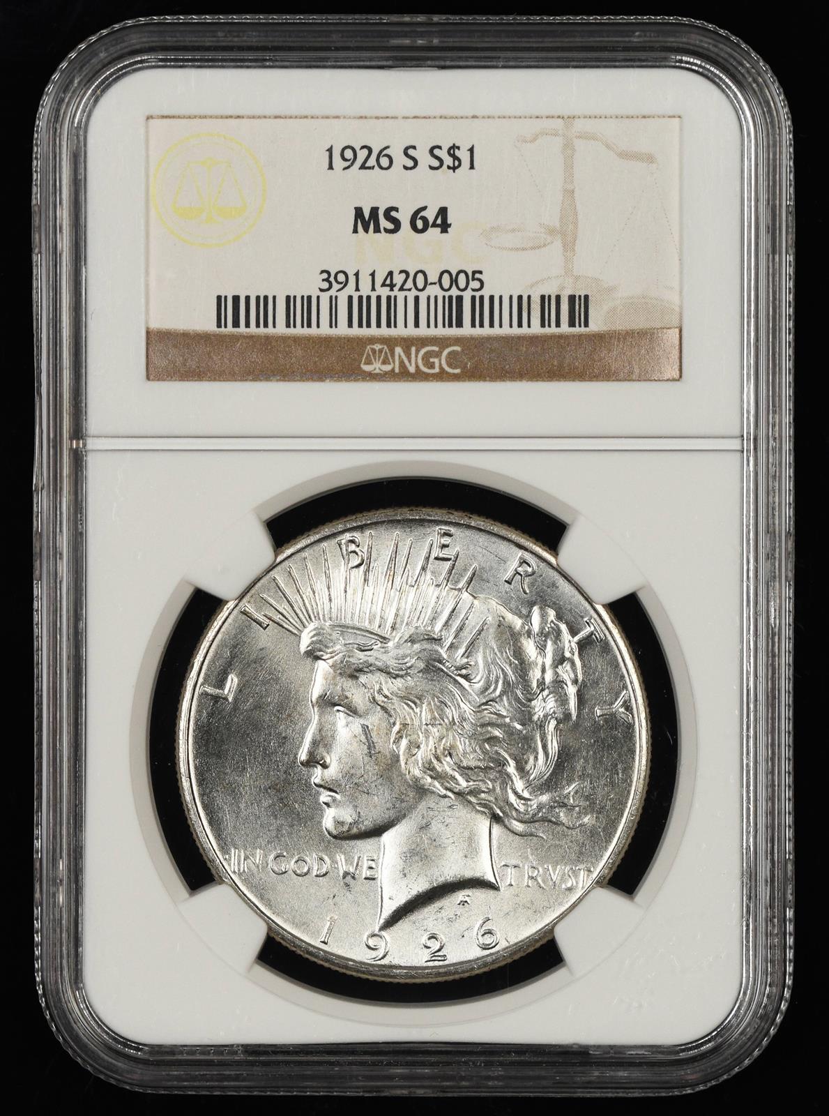 1926 S $1 NGC MS64
