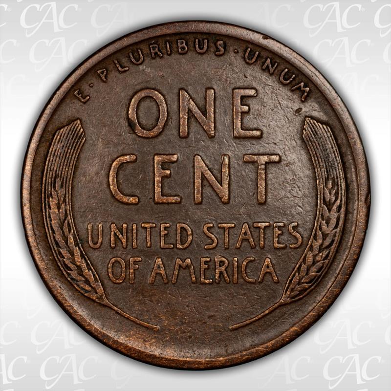 1922 No D Strong Reverse 1c Die Pair 2 CACG VF-30