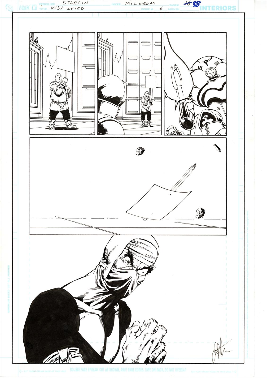 Mystery in Space # 6 Page 38 Artist:  Jim Starlin (Penciller) ,  Al Milgrom (Inker) Media Type: Pen and Ink Art Type: Interior Page 