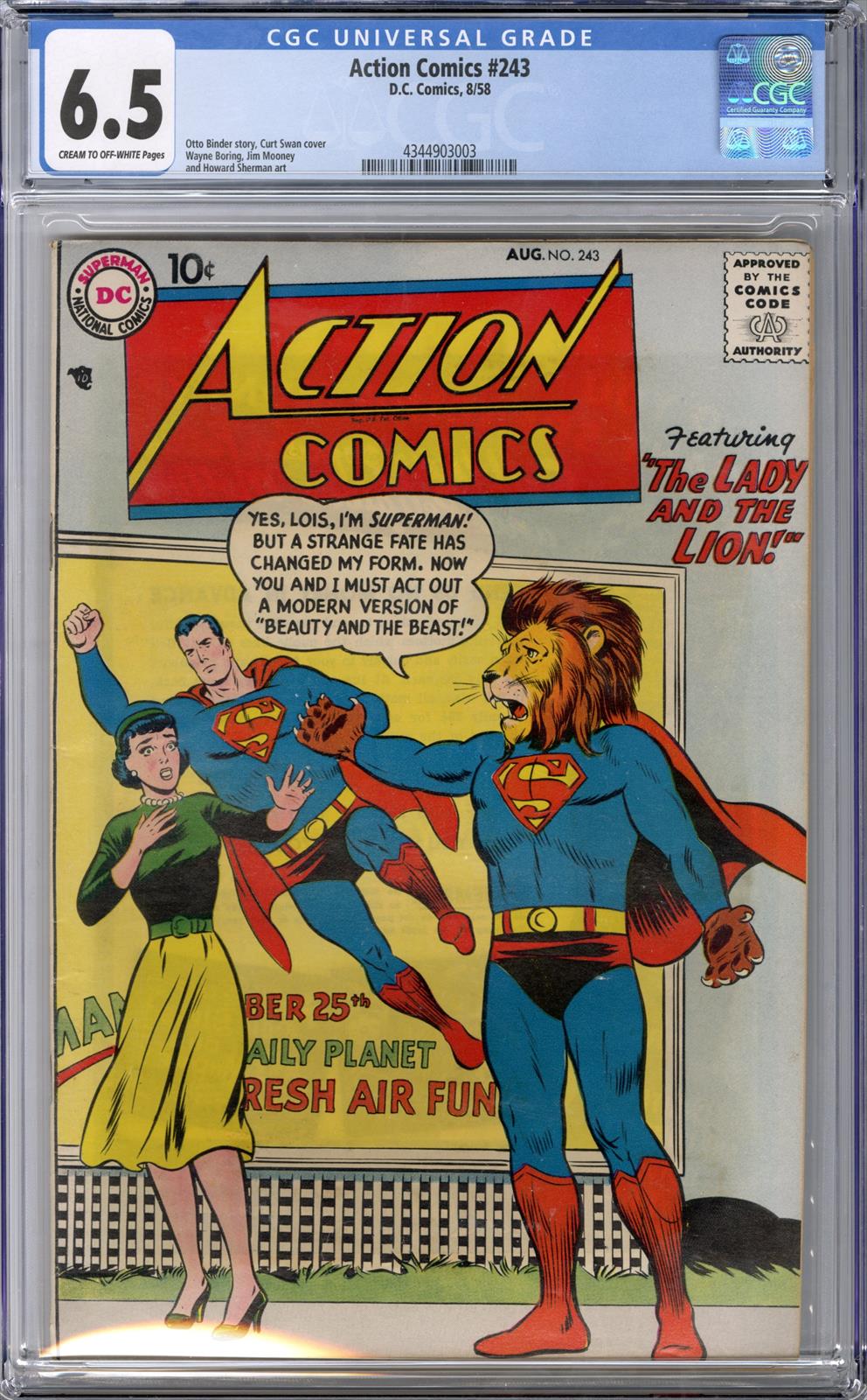 Action Comics #243 CGC 6.5 6.5
