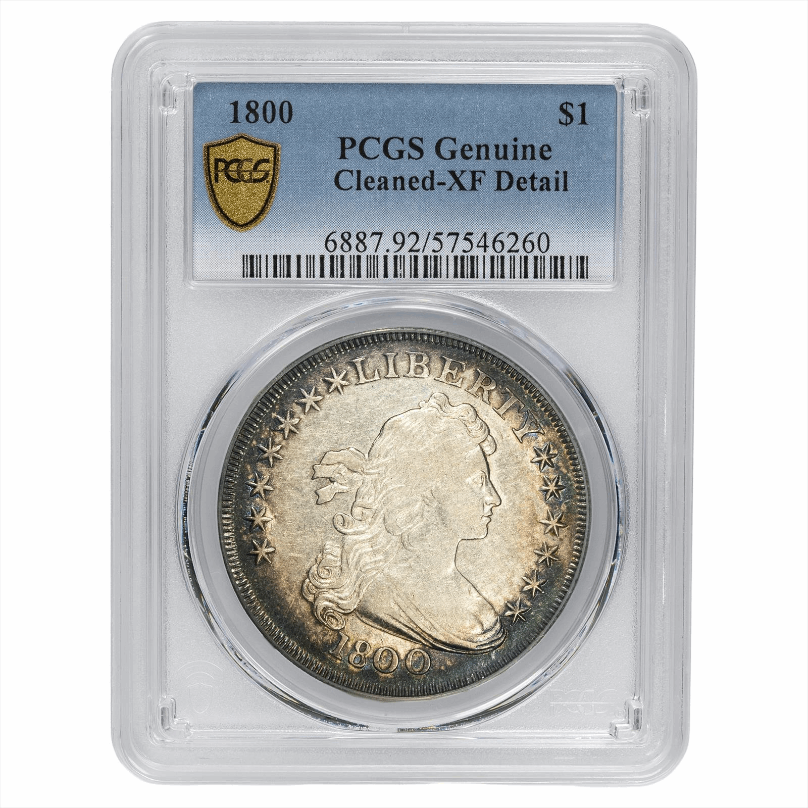 1800 Draped Bust Heraldic Eagle Dollar $1 PCGS - U.S. Coins and