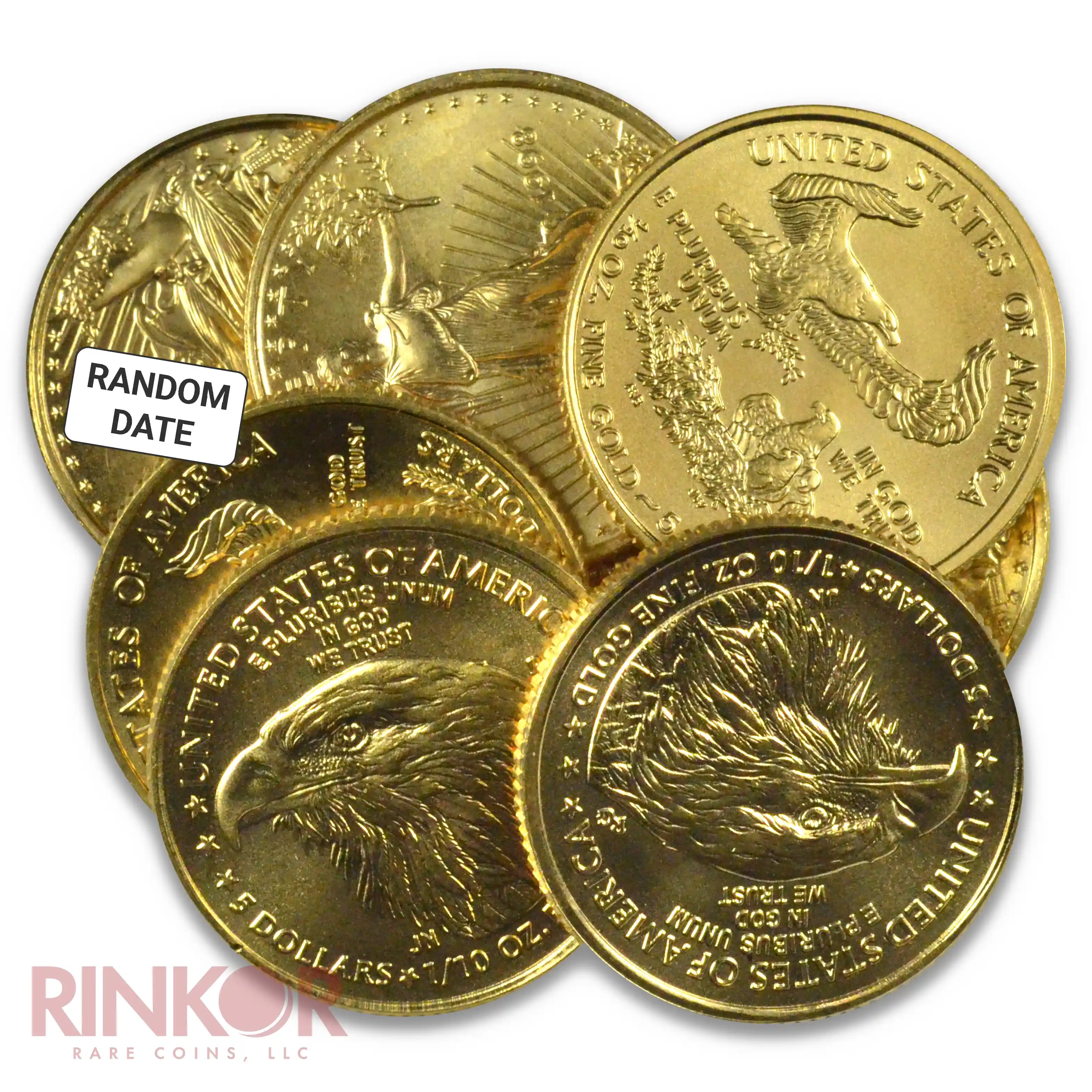 1/10thoz American Gold Eagle Gem BU (Random Date)