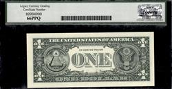 Fr. 3001-G 2013 $1 FW Federal Reserve Note Gem New 66PPQ 