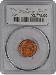 1934-D Lincoln Cent  PCGS RD #3470-1 MS67
