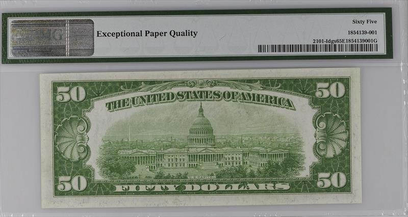 Fr. 2101-IDGS 1928A $50 Minneapolis Federal Reserve Note PMG 65 EPQ 