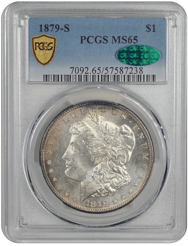 1879-S Morgan PCGS CAC MS 65