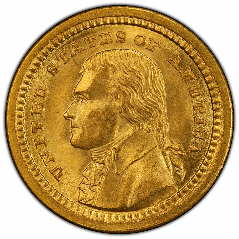 1903 G$1 LA Purchase Jefferson PCGS MS 66 CAC
