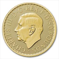 2025 $50 Pound 1/2oz. Great Britian Gold Britannia, BU 