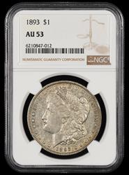 1893 $1 NGC AU-53