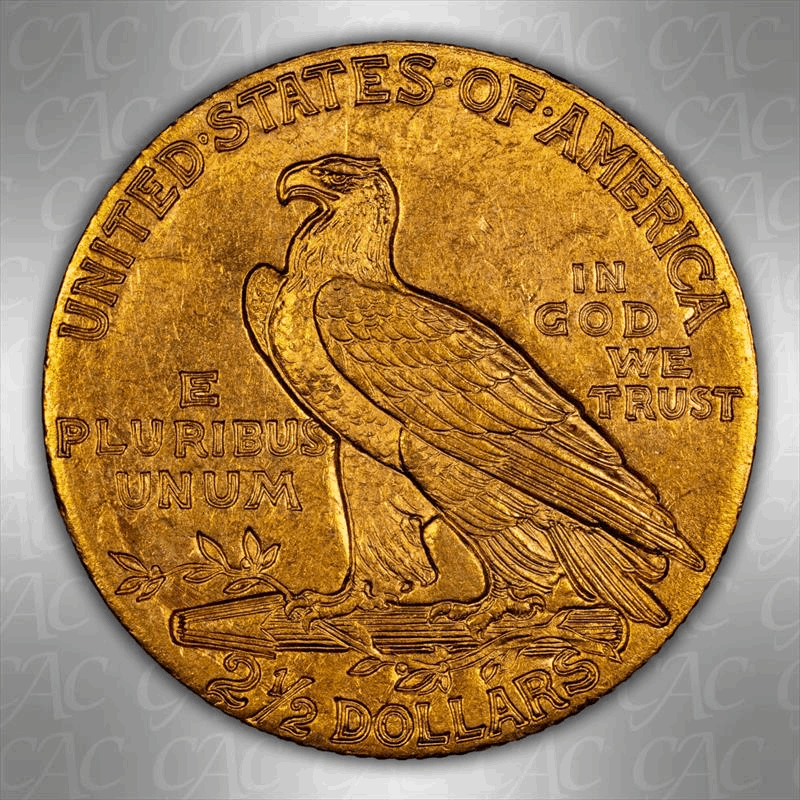 1910 $2.50 CACG MS 64 