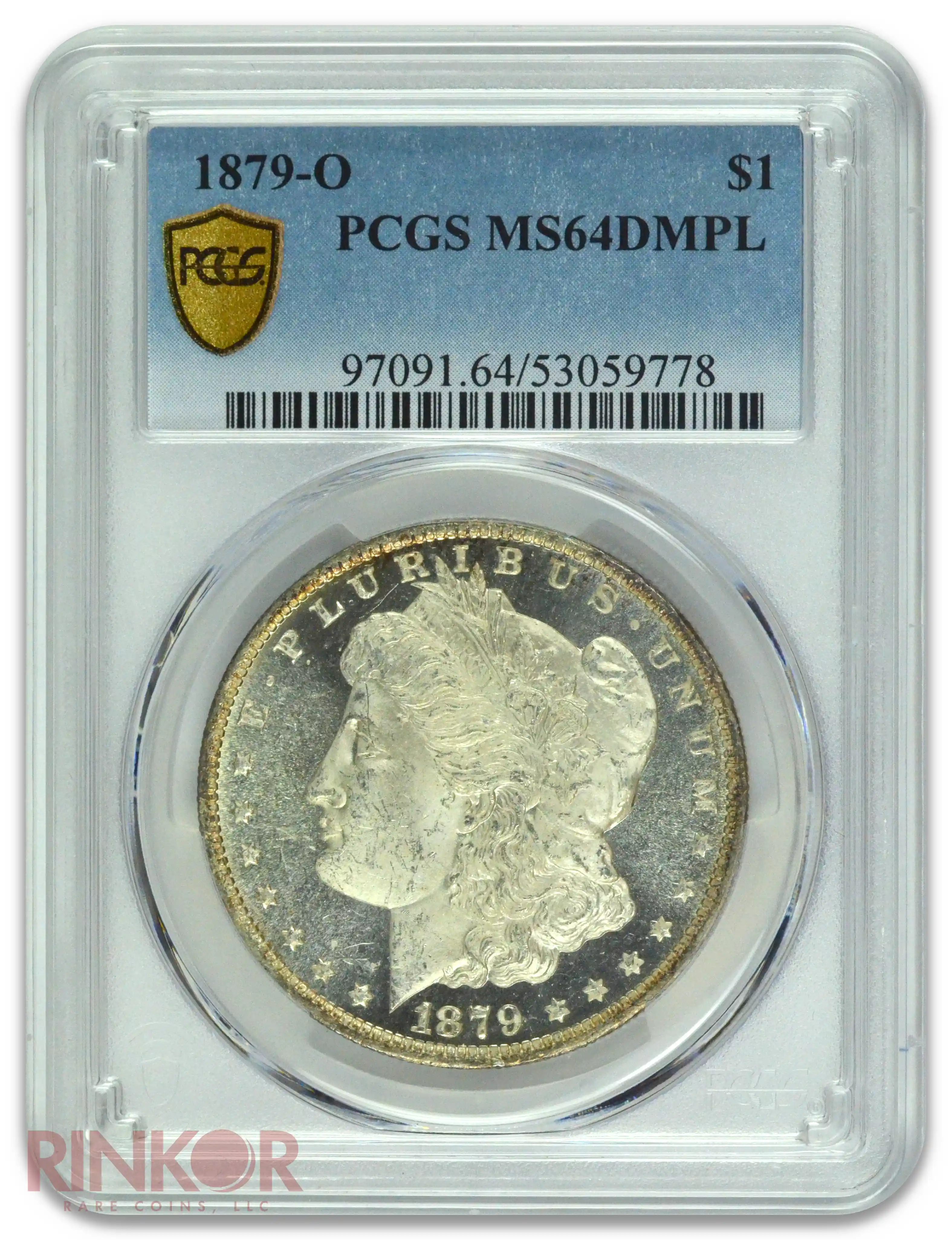 1879-O $1 Morgan Dollar PCGS MS 64 DMPL