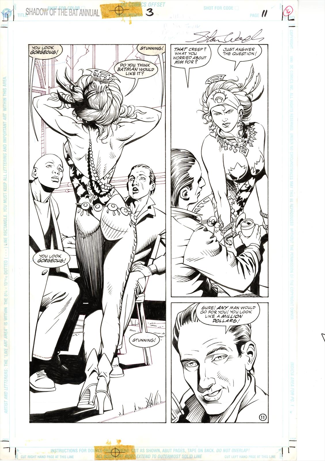 Batman: Shadow of the Bat Annual #3 Page 11 Artist:  Brian Apthorp (Penciller) ,  Stan Woch (Inker) Media Type: Pen and Ink Art Type: Interior Page 