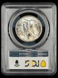 1945 D 50C PCGS MS65