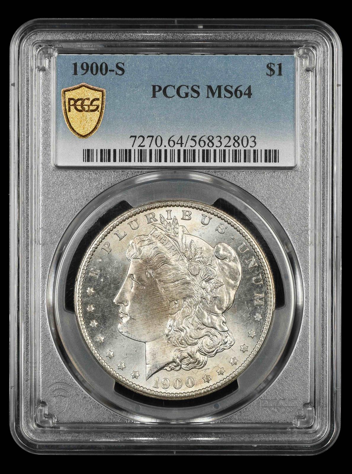 1900-S $1 PCGS MS 64
