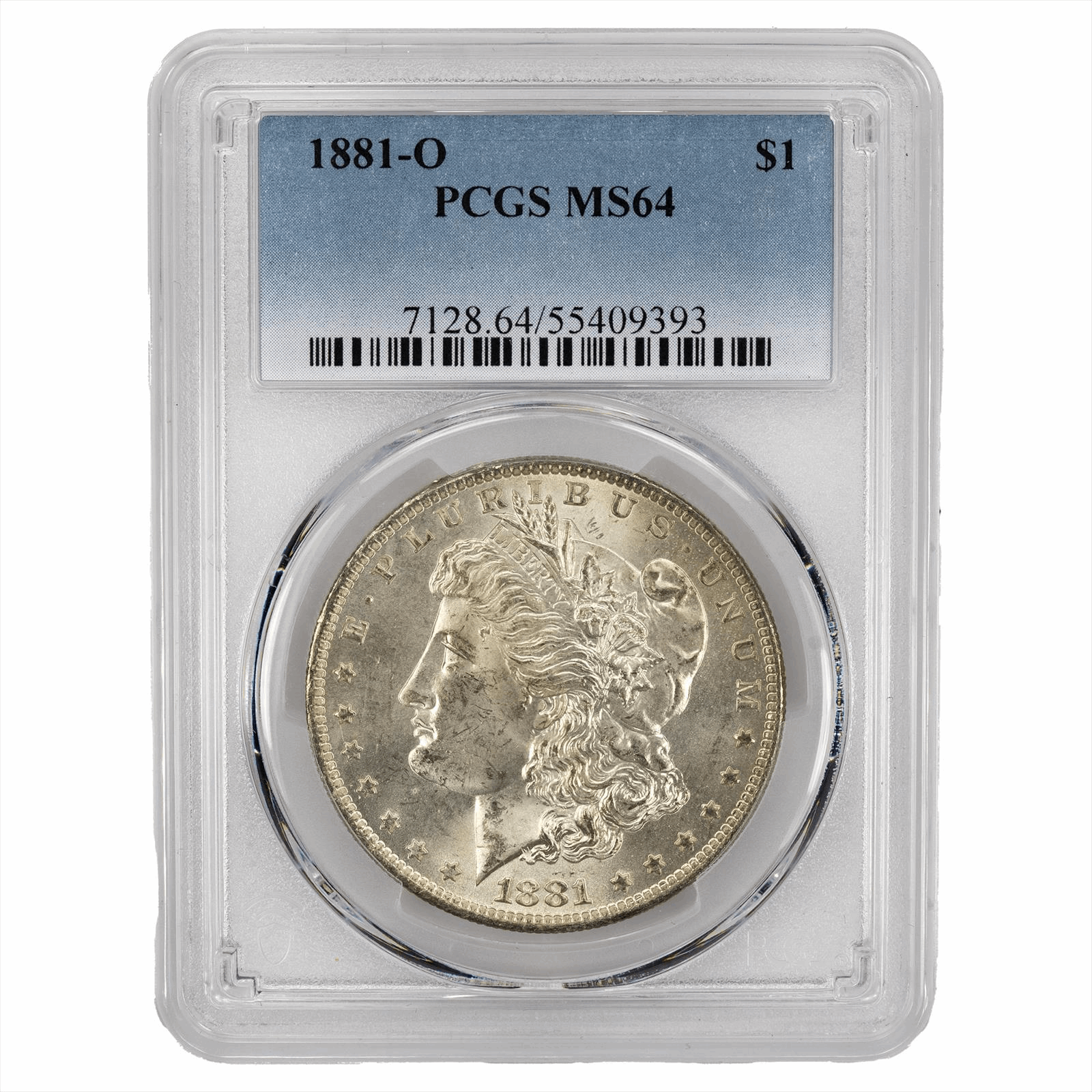 1881-O Morgan Silver Dollar S$1 PCGS MS 64