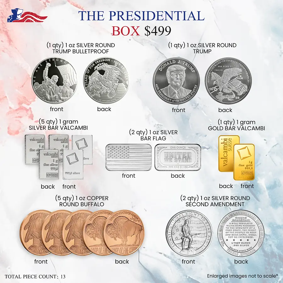 The Presidential Box - Gold & Silver Bundle Honoring 45/47 