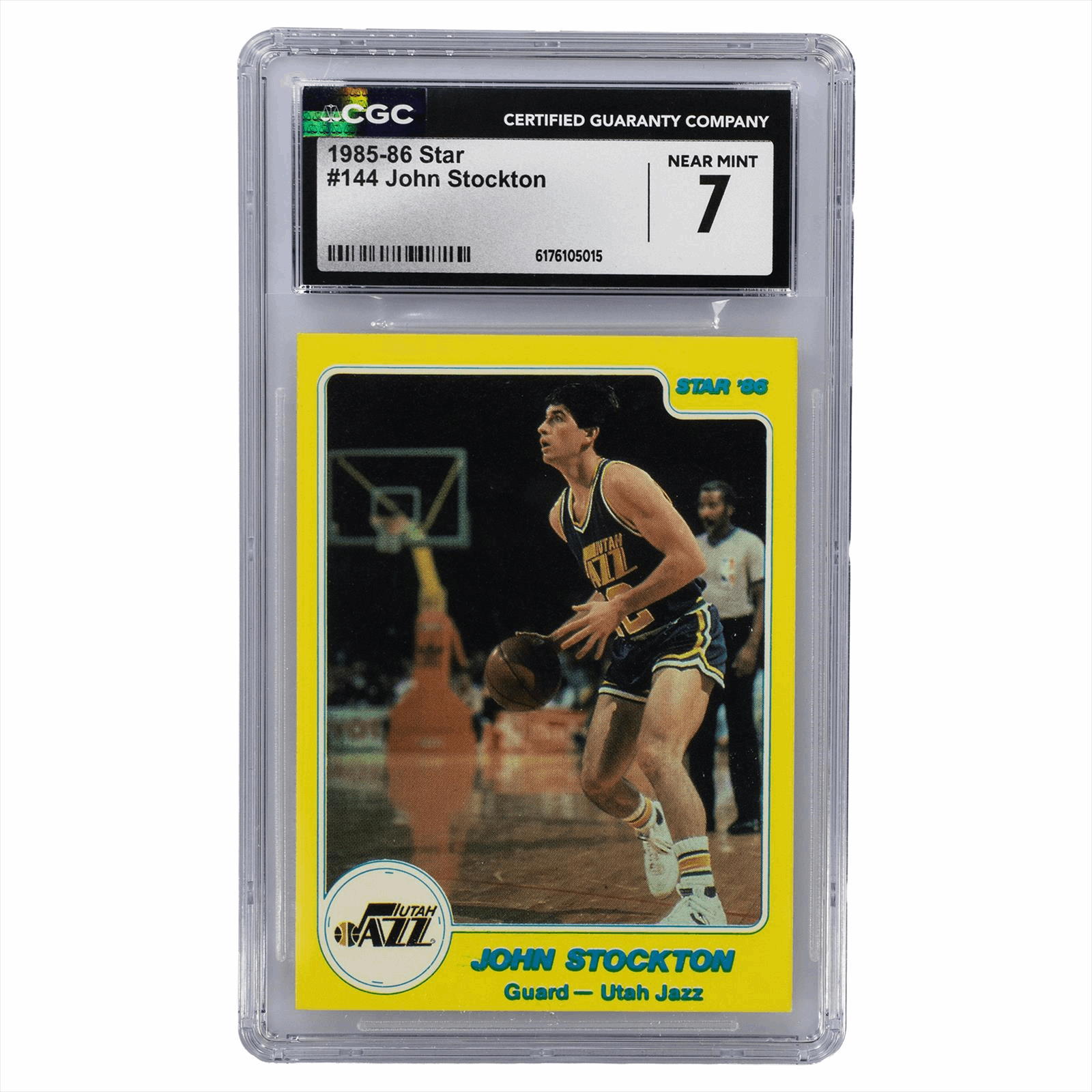 1985-86 Star John Stockton #144 CGC NM 7