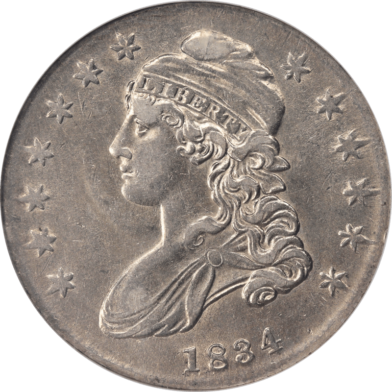 1834 Capped Bust Half Dollar 50c NGC AU 50 - Nice Original Coin