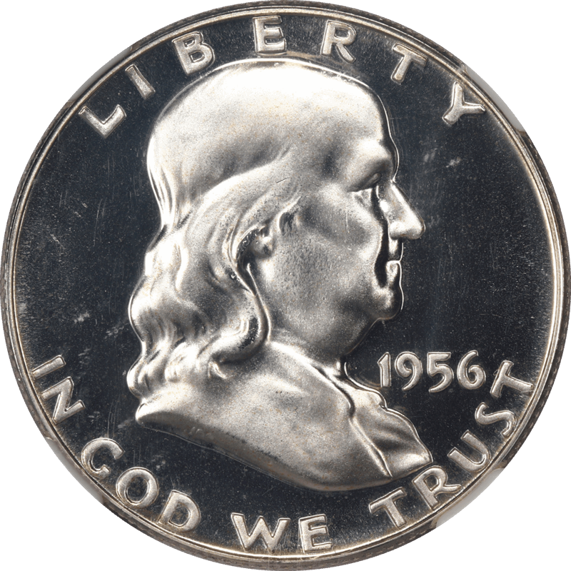 1956 T2 Franklin Half Dollar 50c PROOF NGC PR 68 CAMEO ~ Nice Coin 