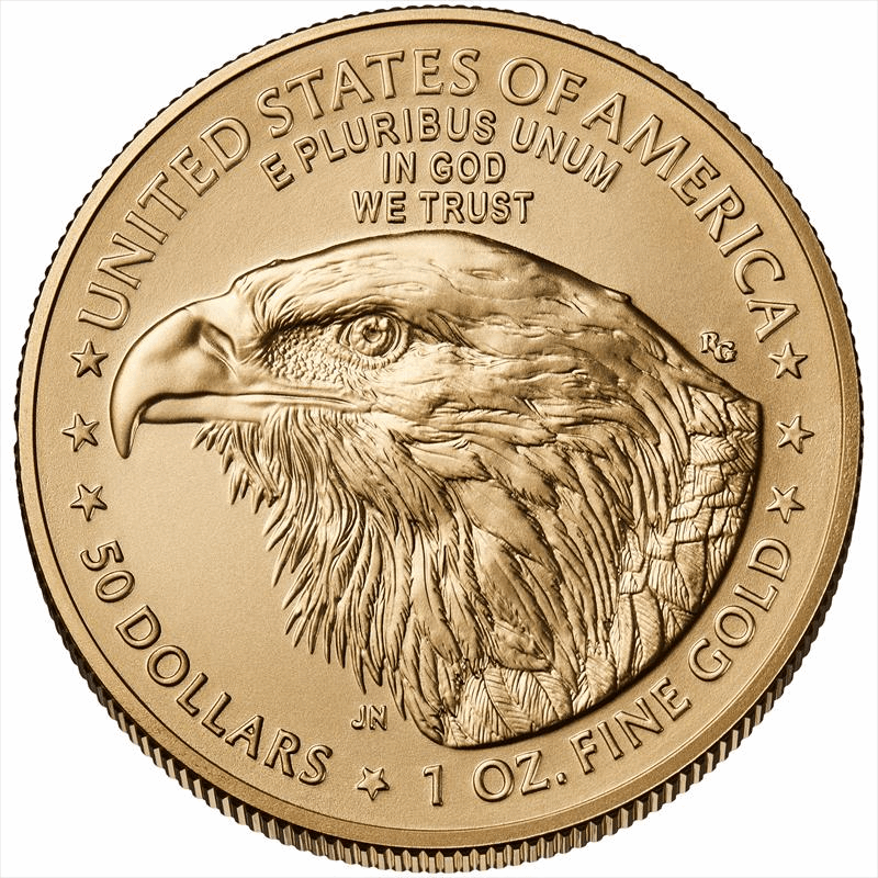 2024-W $50 1 oz. American Burnished Gold Eagle, FDI, MS70, NGC, Anna Cabral