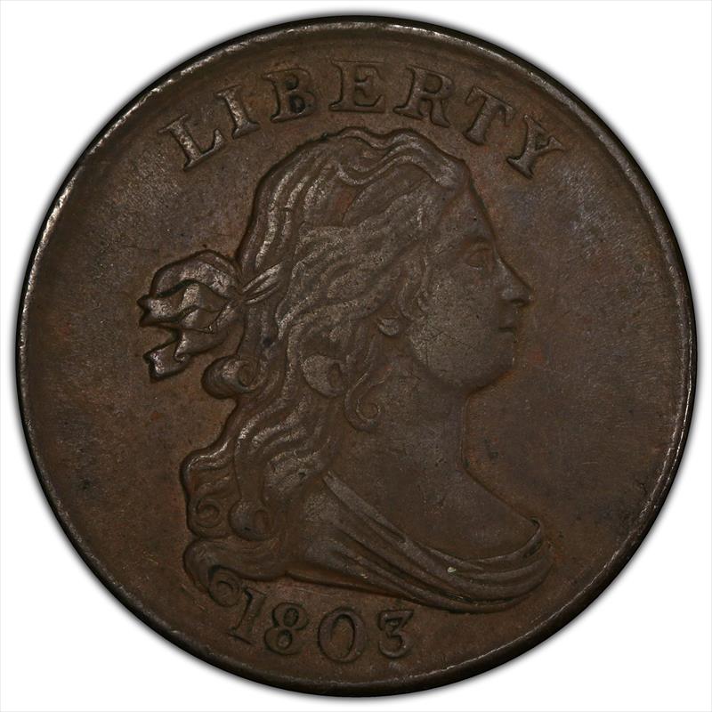 1803 1/2c PCGS XF-40 CAC