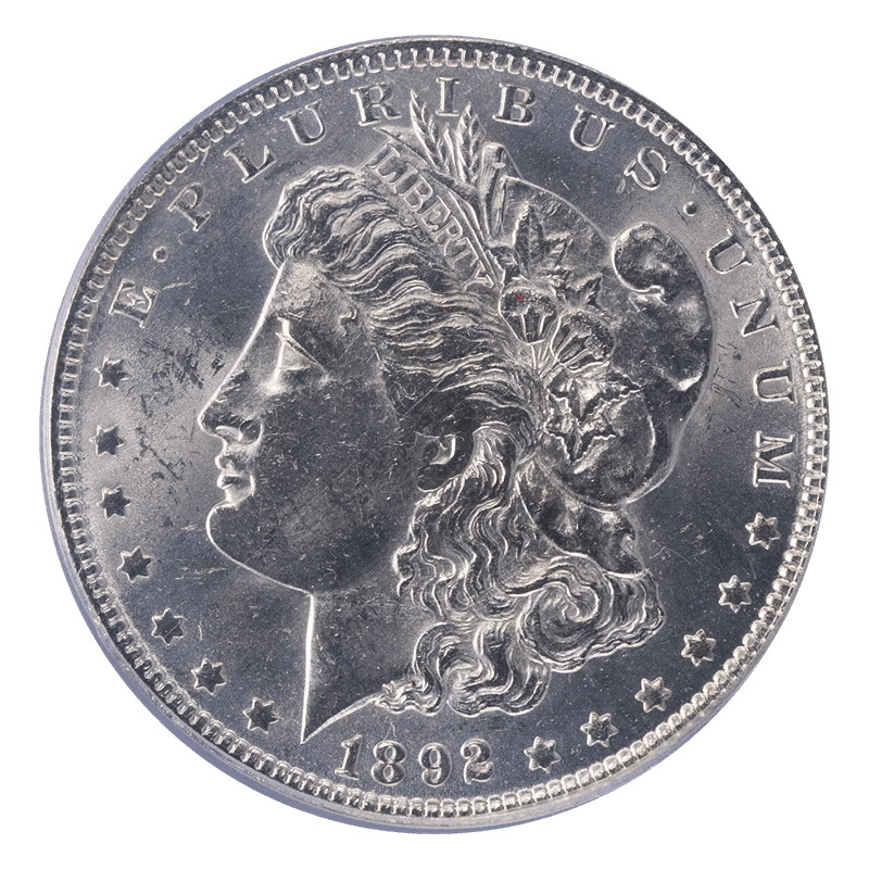 1892-O Morgan Silver Dollar, $1, PCGS MS 62 - Lustrous