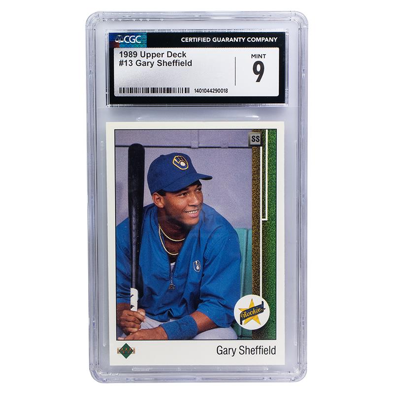 1989 Upper Deck Gary Sheffield #13 CGC Mint 9 