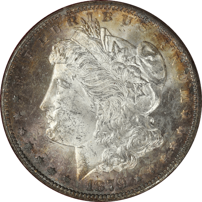 1879-S Rev 78 Morgan Silver Dollar $1 Paramount Intl Coin Corp GEM Uncirculated Red Holder