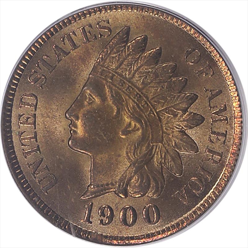 1900 Indian Head PCGS MS 64 RD - Nice Lustrous Red Coin