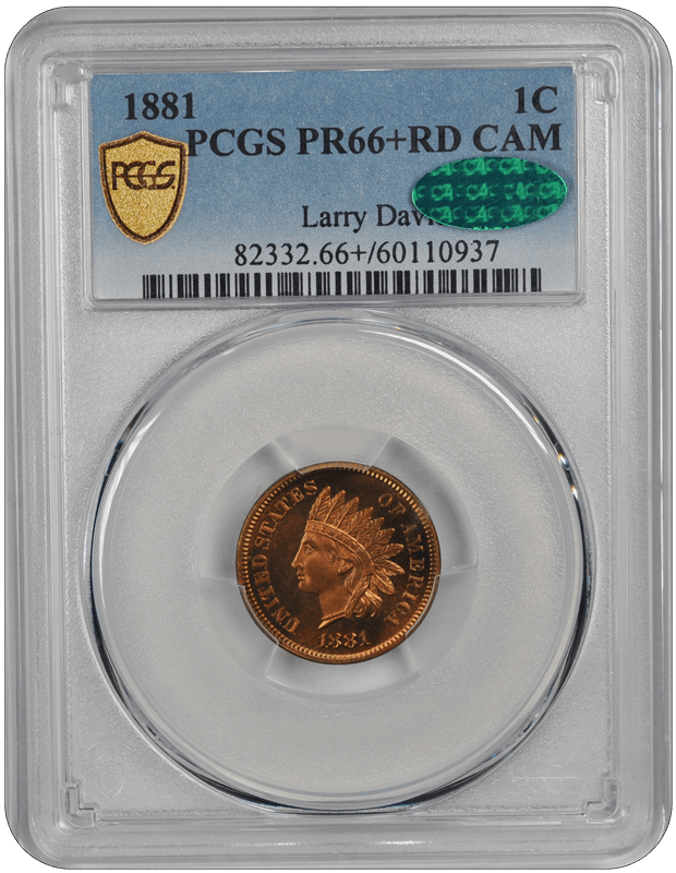 1881 Indian Head PCGS CAC CAM 66+
