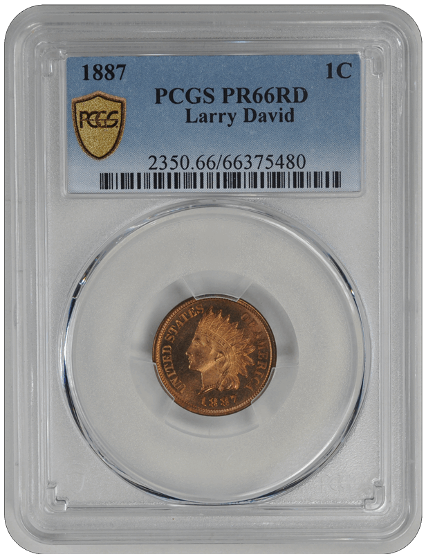 1887 Indian Head PCGS RD 66
