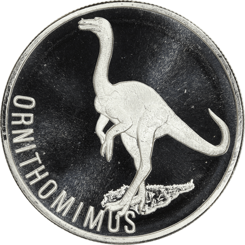 Ornithomimus .999 Fine Silver Round 